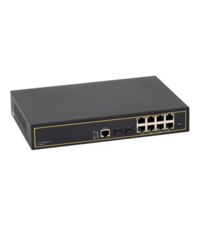 Switch zarządzalny PoE ULTIPOWER 382SFP 8xGE (2x PoE 90W, 6x PoE 802.3af/at) 2xSFP 1000Mb/s 200W