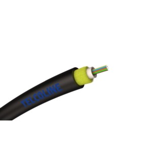 Kabel światłowodowy TELCOLINE microADSS 8J, G.657A2, czarny, Heavy Duty