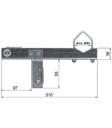 Obejma kominowa OK-43T13