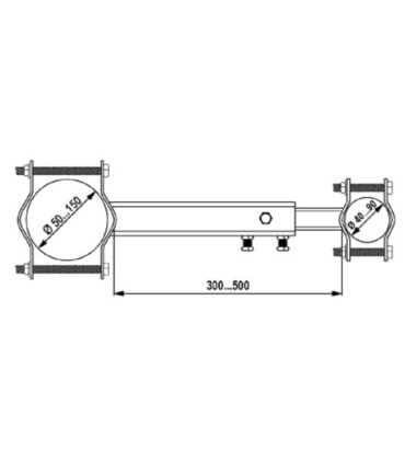 Obejma dystansowa OR-30-50R90-150