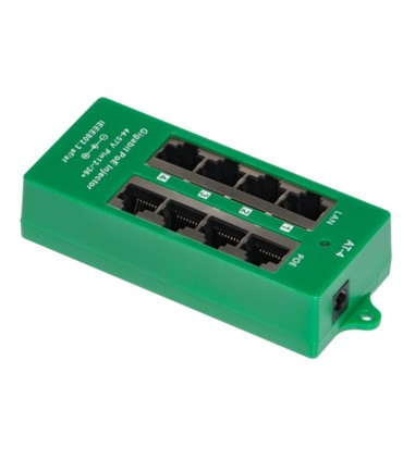 Aktywny adapter PoE 4 porty Gigabit 802.3AT/AF type A