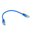 Patchcord UTP 0,25 m kat. 5e niebieski