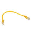 Patchcord UTP 0,25 m kat. 5e żółty