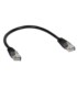 Patchcord UTP 0.25m kat.5e czarny
