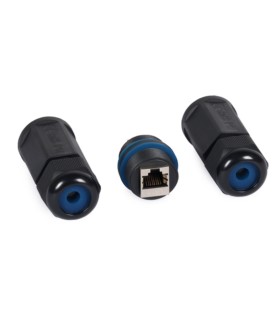 Gniazdo wodoodporne podwójne 2x RJ45 ekranowane kat. 6 LogiLink NP0080