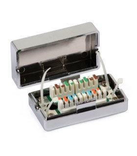 Puszka połączeniowa natynkowa, kat. 5e, STP, zatrzaskowa