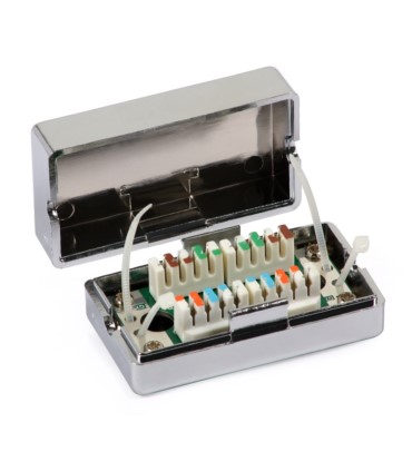 Puszka połączeniowa natynkowa, kat. 5e, STP, zatrzaskowa