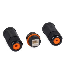 Gniazdo wodoodporne podwójne 2x RJ45 ekranowane kat. 6A LogiLink NP0081
