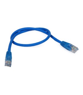 Patchcord UTP 0,5 m kat.5e niebieski