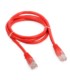Patchcord UTP 1m kat.5e czerwony