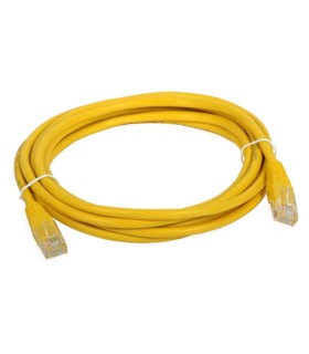 Patchcord UTP 3m kat.5e zółty