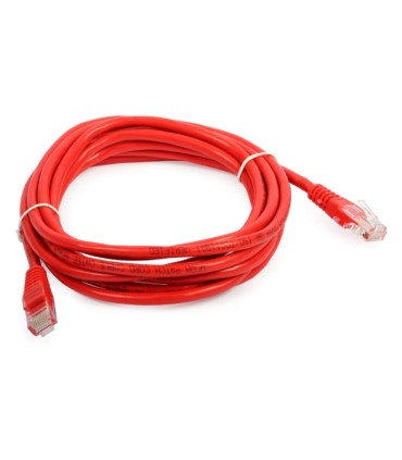 Patchcord UTP 3m kat.5e czerwony