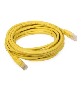 Patchcord UTP 5m kat.5e żółty