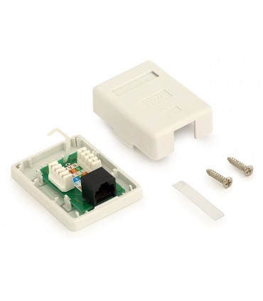 Gniazdo natynkowe kat. 5e UTP RJ-45 [8P8C] pojedyncze