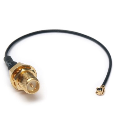 Konektor antenowy gniazdo uF - gniazdo SMA R/P