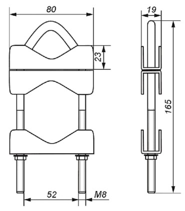 Obejma łącząca maszty OZP-50
