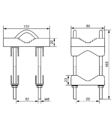 Obejma krzyżująca maszty OZK-50
