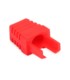 Osłona wewnętrzna wtyku modularnego RJ-45 czerwona [opakowanie 100 szt.]
