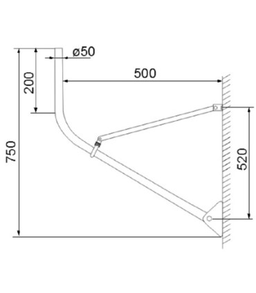 Uchwyt TV-Sat Amstrad duży UMA-50U50