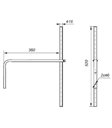 Uniwersalny uchwyt antenowy do anten typu ASP-8