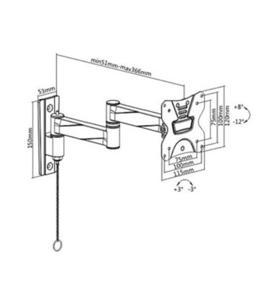 Uchwyt monitora Signal LDA18-112N 13"-27"