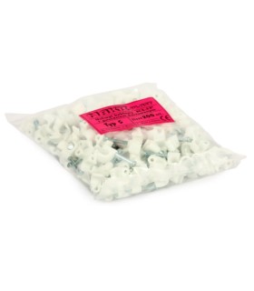 Uchwyt kablowy 5mm z gwoździem hartowanym [200 szt.]