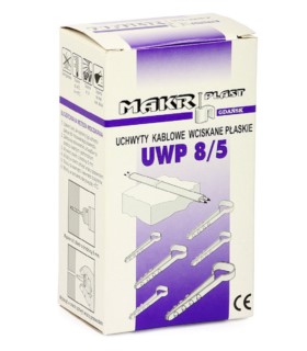 Uchwyt kablowy wciskany płaski 8/5 mm [100 szt.]