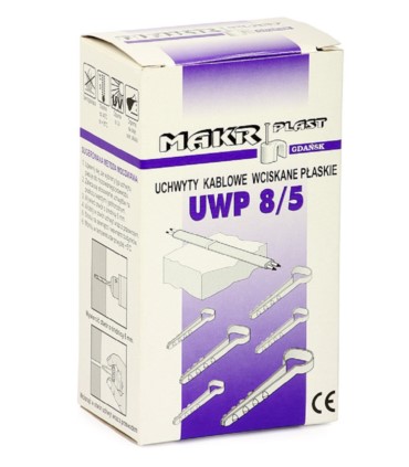 Uchwyt kablowy wciskany płaski 8/5 mm [100 szt.]