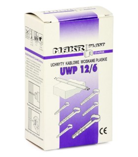 Uchwyt kablowy wciskany płaski 12/6 mm [100 szt.]