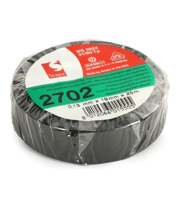 Taśma izolacyjna PVC SCAPA 2702 0,13*19mm/25m czarna