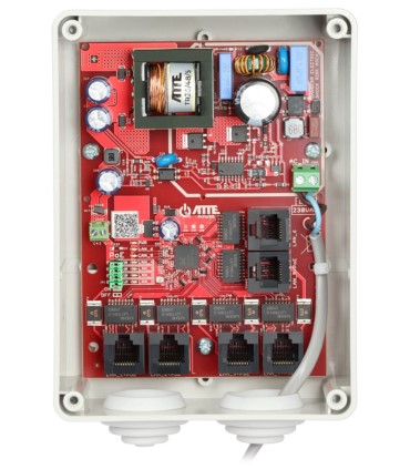 Switch PoE Atte IPB-5-10A-S4 (5xPoE, 1xUpLink, 802.3af/at, PASSIVE, 90W, IP55)