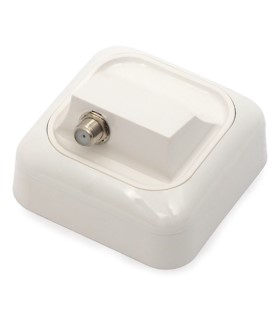 Gniazdo GIS-F1-1/N natynkowe do indywidualnych instalacji satelitarnych