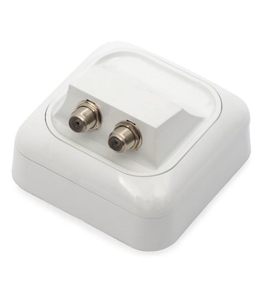 Gniazdo GIS-F1-2/N natynkowe do indywidualnych instalacji satelitarnych