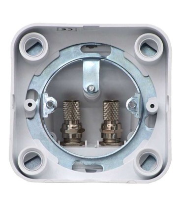 Gniazdo GIS-F1-2/N natynkowe do indywidualnych instalacji satelitarnych