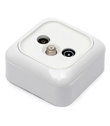 Gniazdo GAR-BG-DK-SAT natynkowe końcowe