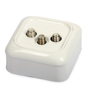 Gniazdo GAR-3F-BG-DK-SAT natynkowe końcowe