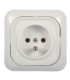 Gniazdo pojedyncze z bolcem uziemiającym P/T 2P+Z 16A/230V