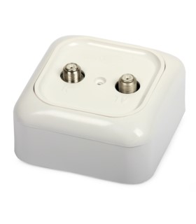 Gniazdo GAR-2F-BG-DK natynkowe nieprzelotowe