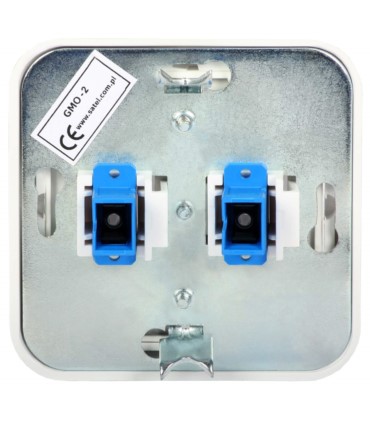 Gniazdo optyczne SC/PC GMO-2PT podwójne, podtynkowe