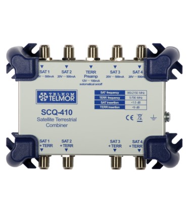 Sumator SCQ-410 sygnałów SAT i TV naziemnej