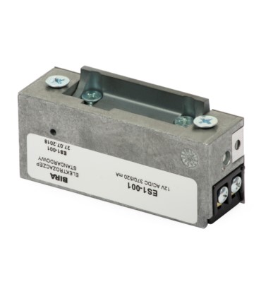 Elektrozaczep podstawowy ES1-001 symetryczny z regulacją 12 V AC/DC Bira