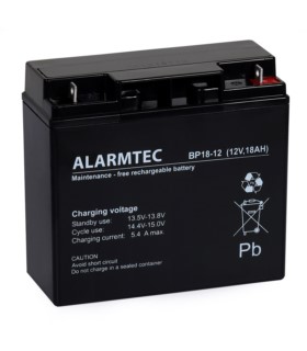Akumulator Alarmtec BP 18-12 (12V, 18Ah, AGM)