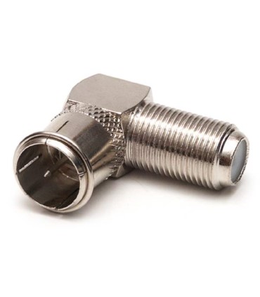 Przejście kątowe gniazdo "F" zwykłe - wtyk F "szybki"