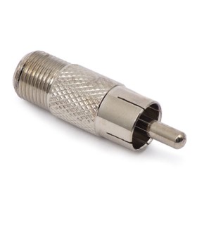 Przejście gniazdo F - wtyk RCA