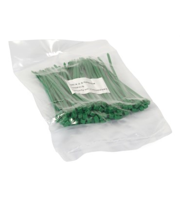 Opaska zaciskowa zielona 100x2,5mm /opk. 100 szt./