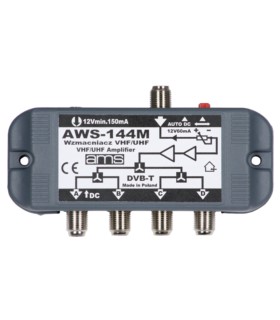 Wzmacniacz antenowy wewnętrzny z zasilaczem AWS-144M