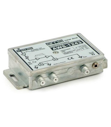 Wzmacniacz antenowy wewnętrzny z zasilaczem AWS-1243 SilverLine