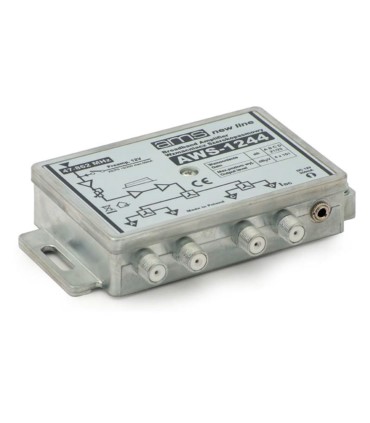Wzmacniacz antenowy wewnętrzny z zasilaczem AWS-1244 SilverLine