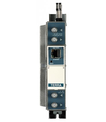 Transmodulator DVB-S/S2 (8PSK, QPSK) - 2xDVB-C (QAM) TDQ-420C z podwójnym gniazdem CI TERRA