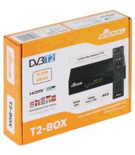 Tuner naziemnej telewizji cyfrowej SIGNAL T2-BOX DVB-T2 HEVC